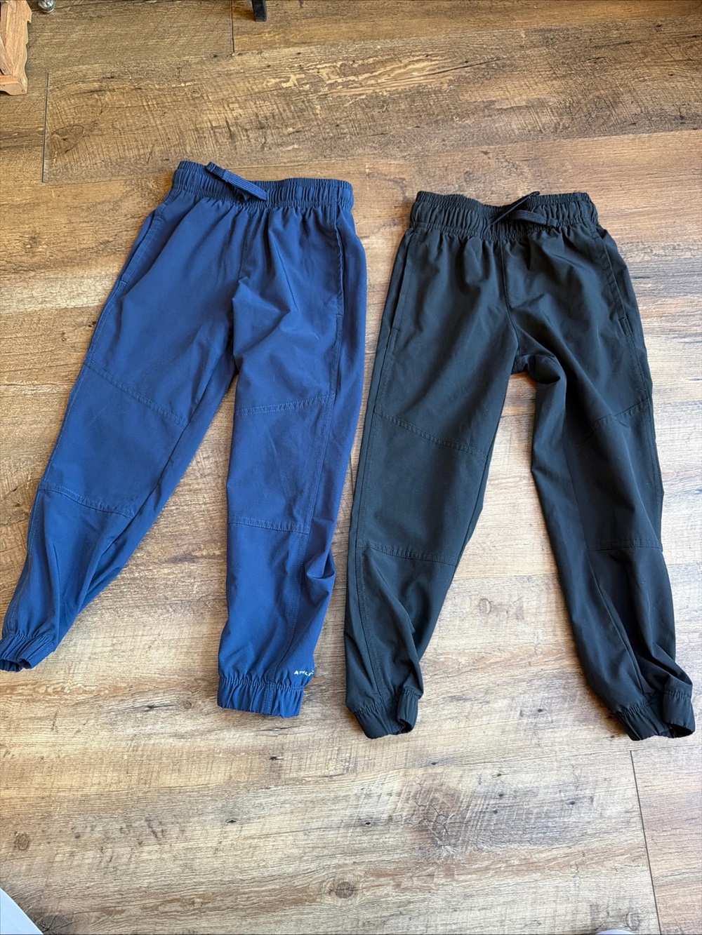 Athletic Works Boys Stretch Jogger Pants Navy and Black Size 4/5